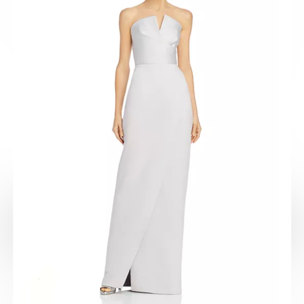 Jay Godfrey Women's Darcy Strapless Satin Gown Size 0 Nwt
